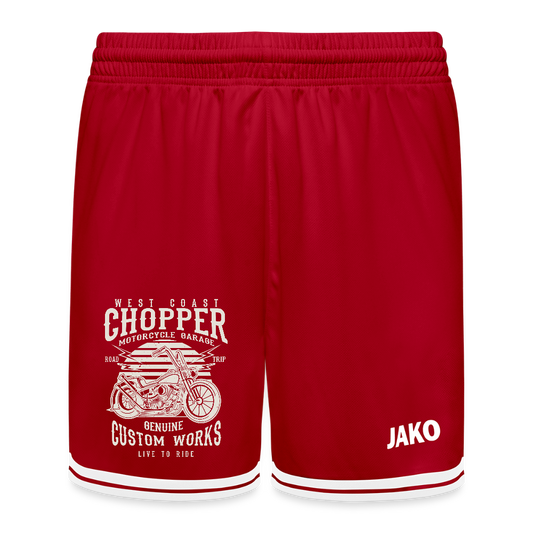 JAKO Kinderbasketbalshort Center 2.0 - rood/wit