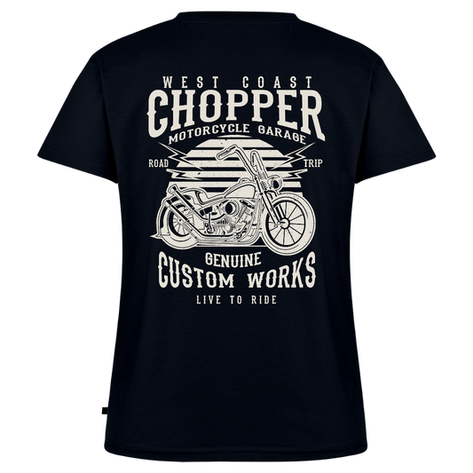 Vrouwen bio T-shirt met V-hals van Stanley & Stella - navy