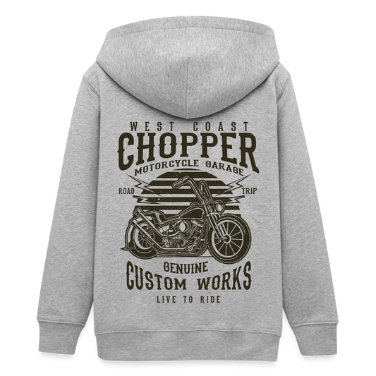 Stanley/Stella Mini Cultivator bio tiener ziphoodie - grijs gemêleerd