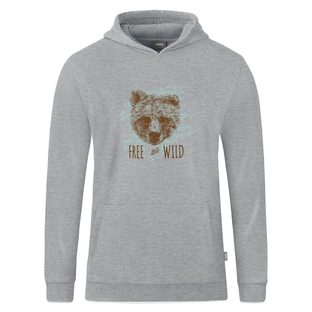 JAKO Teenager hoodie Organic - grijs gemêleerd