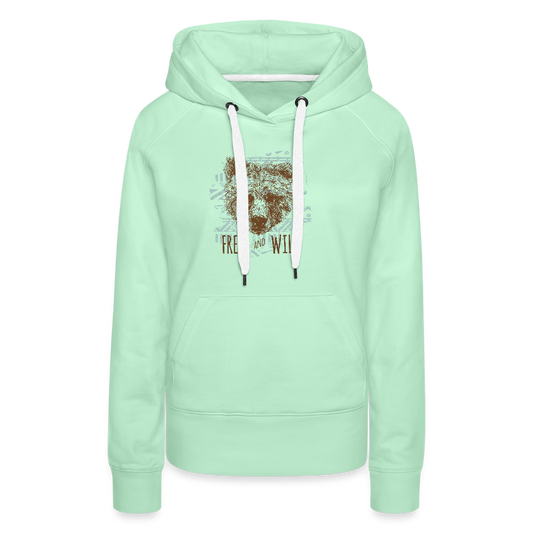 Vrouwen Premium hoodie - licht mintgroen