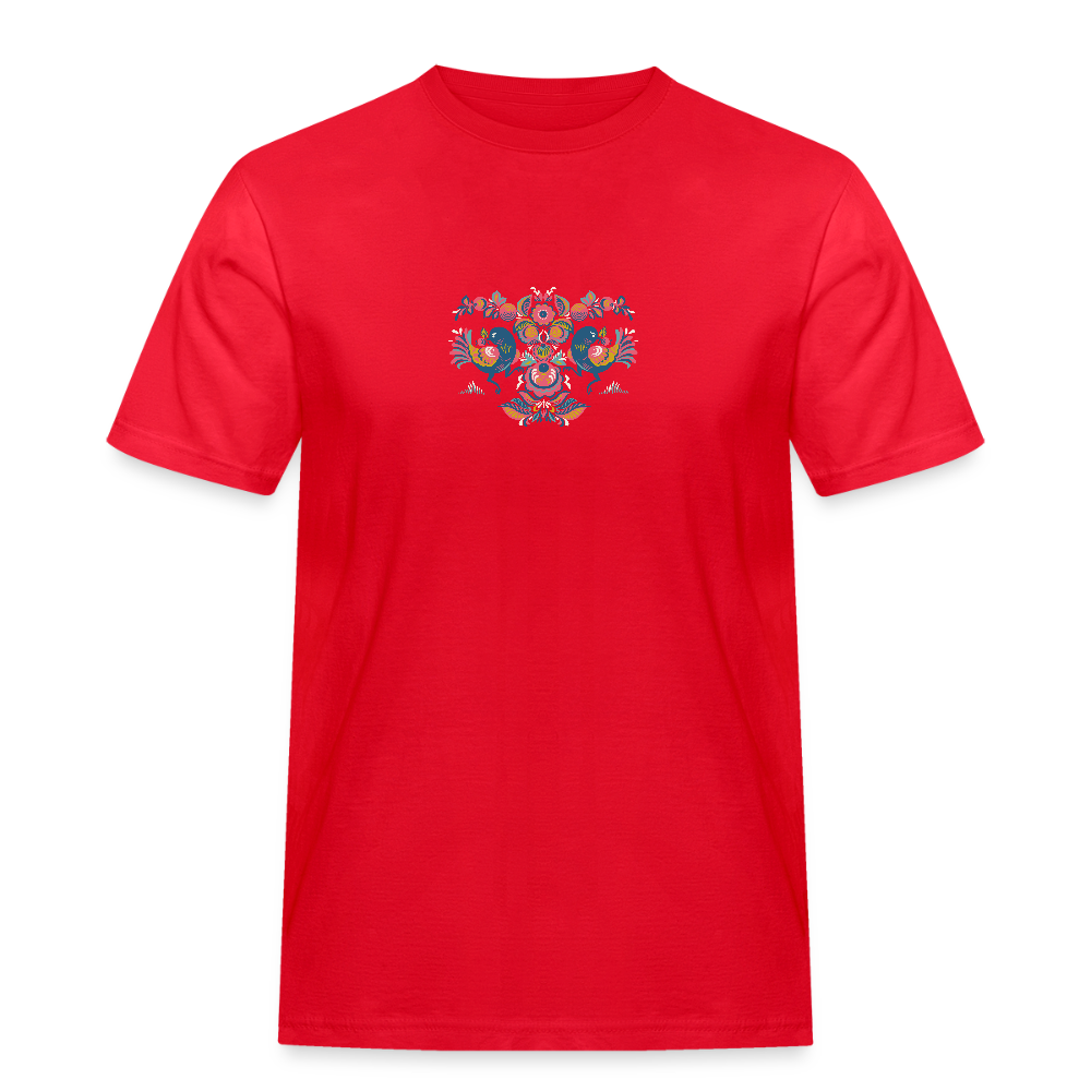Mannen Workwear T-shirt - rood