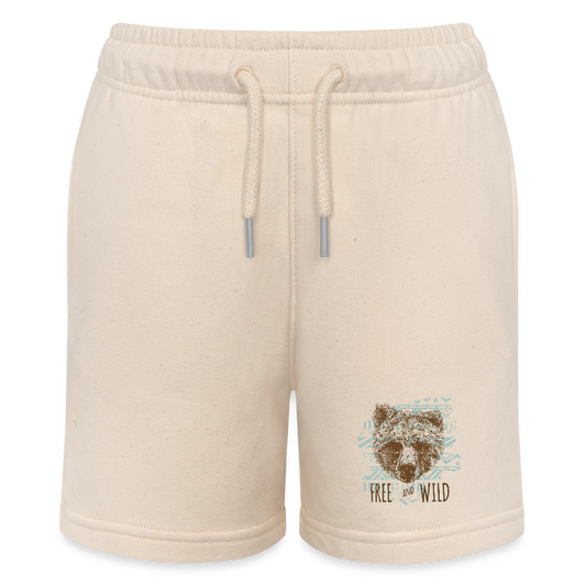 Stanley/Stella teenager bio-joggingshorts MINI BOLTER - witgrijs