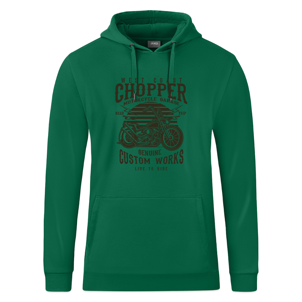 JAKO Hoodie Organic - kelly groen