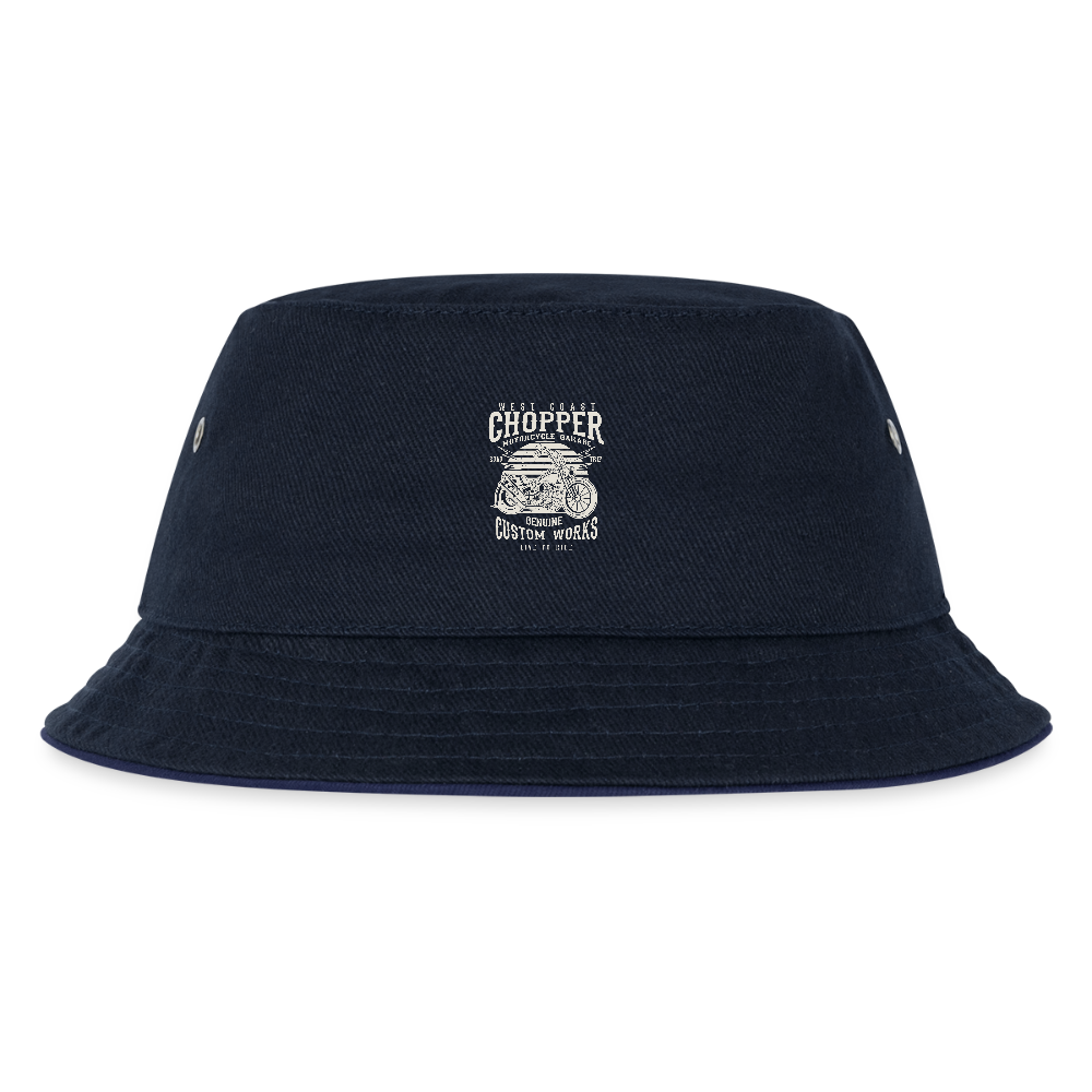 Kinder bucket hat - navy/navy