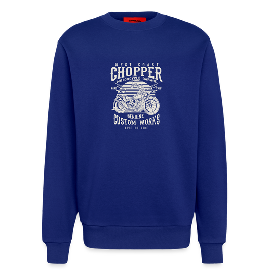 Organic relaxed crewneck made in EU - Iconic Blue