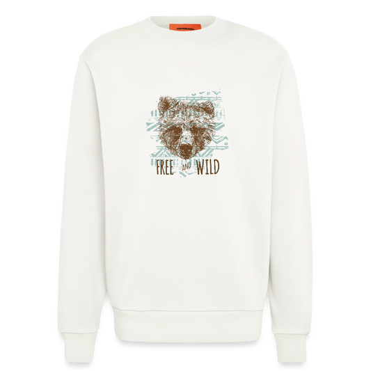 Organic relaxed crewneck made in EU - OFF WHITE