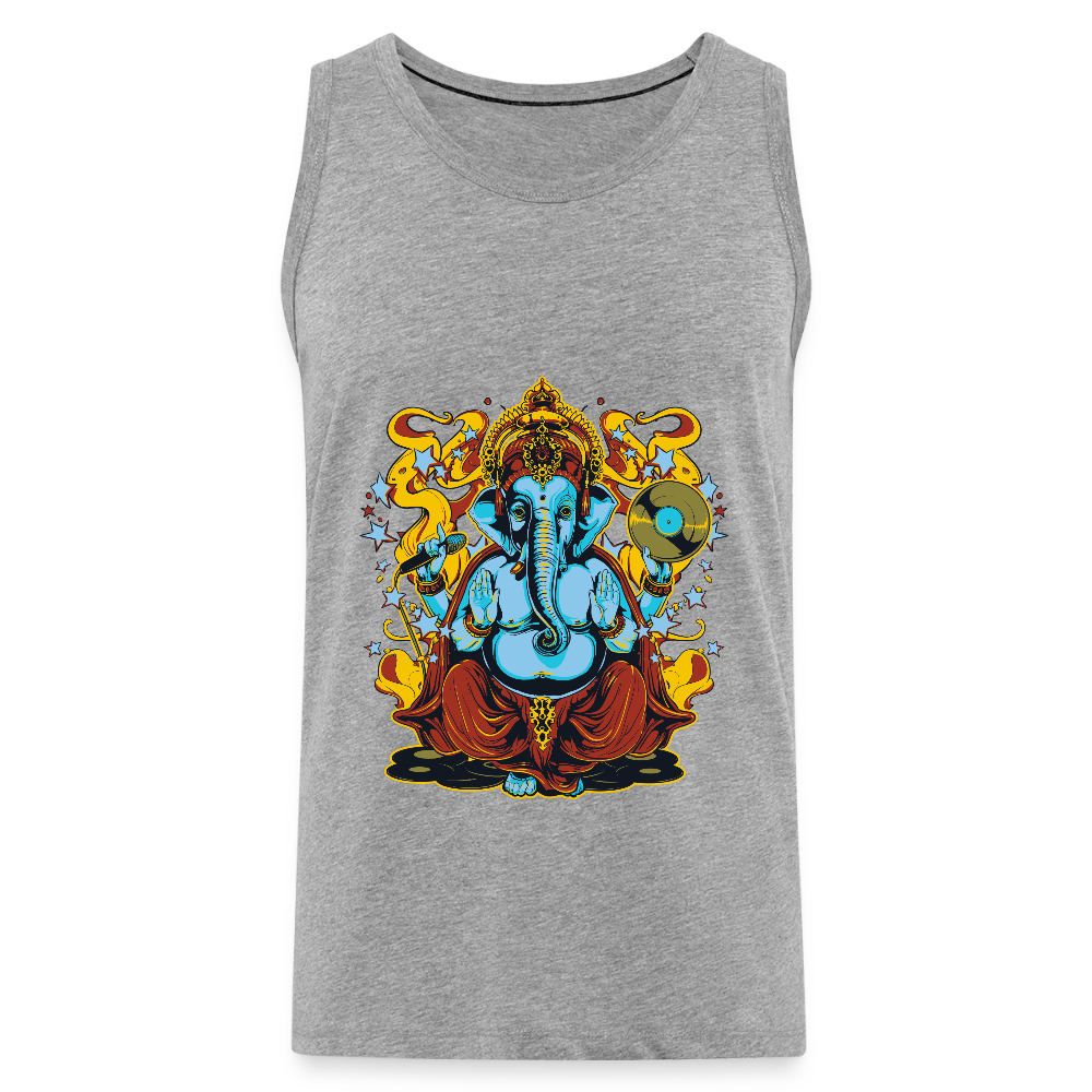 Mannen Premium tank top - grijs gemêleerd
