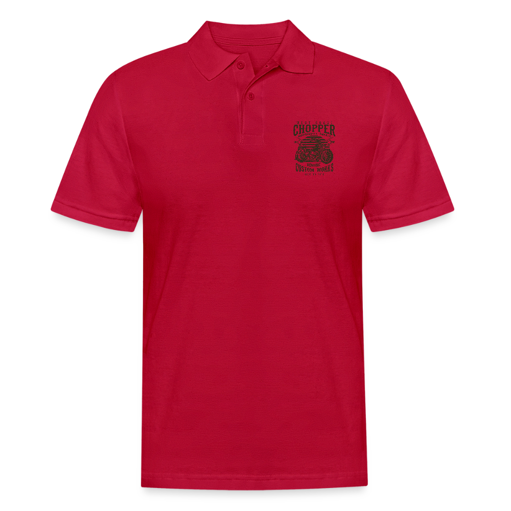 Mannen poloshirt - cherry red