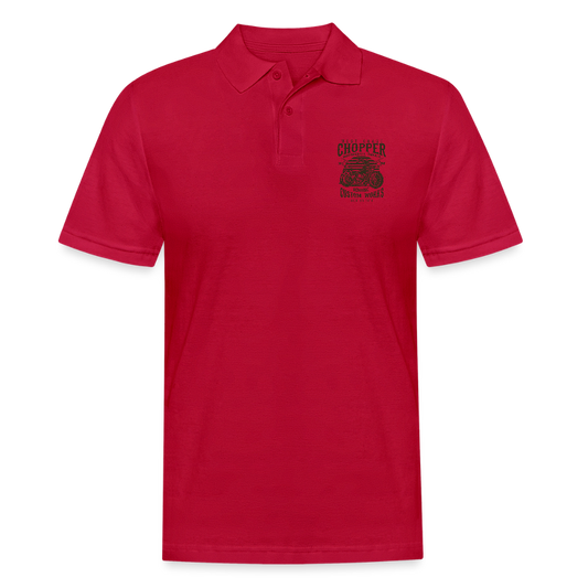 Mannen poloshirt - cherry red