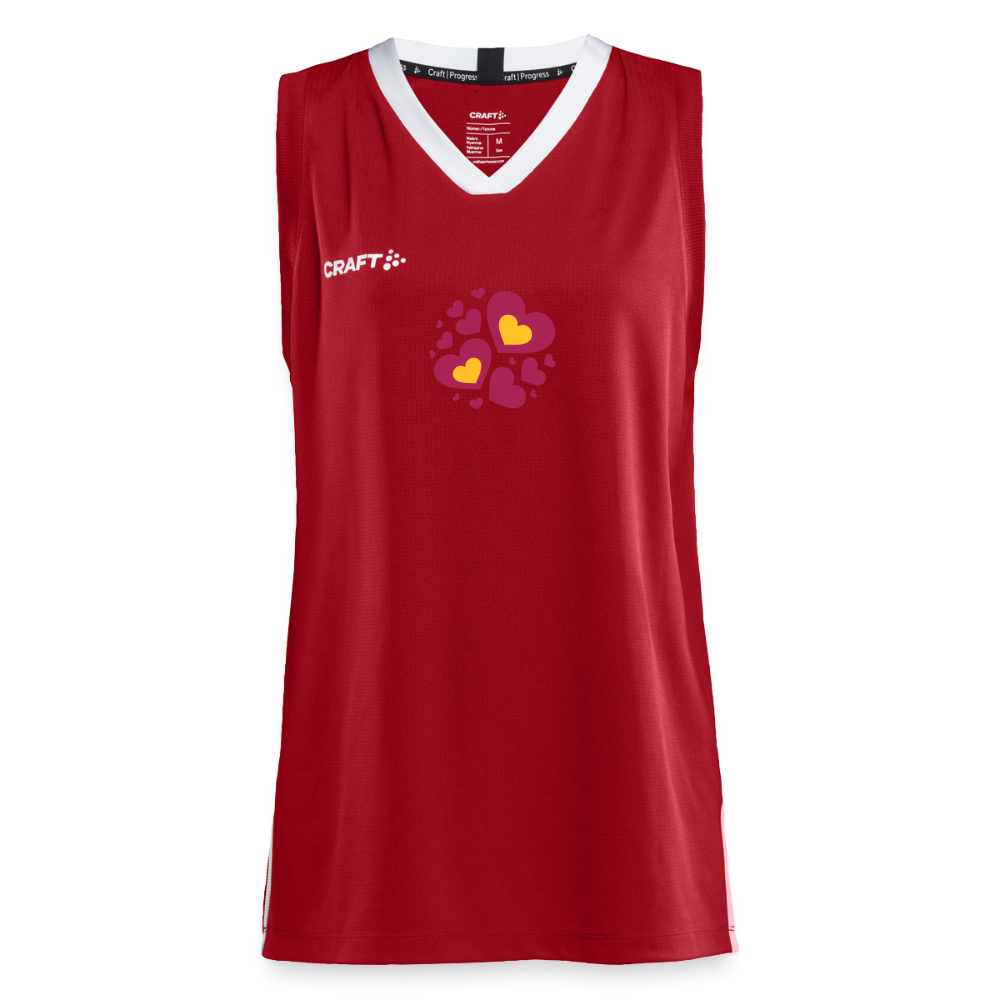 CRAFT Progress vrouwen basketbalshirt - donkerrood