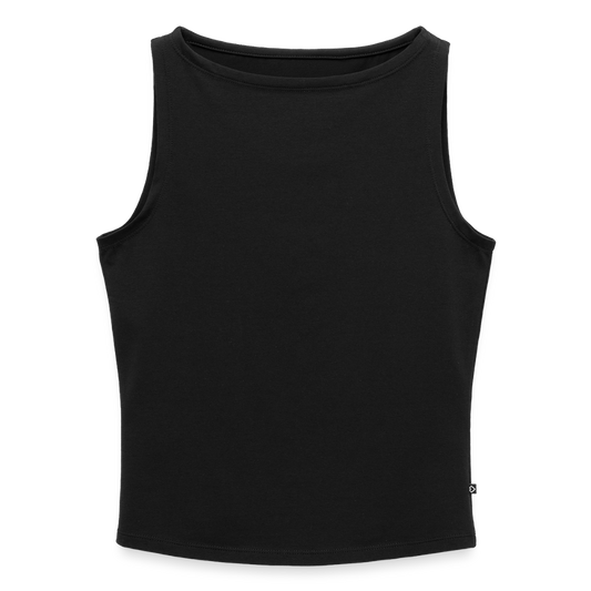 Vrouwen tanktop met U-hals - zwart
