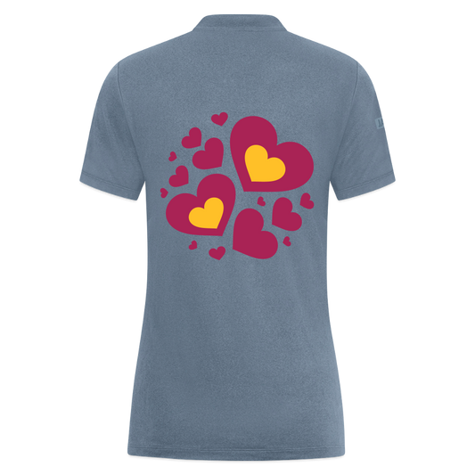 JAKO Vrouwen poloshirt Pro Casual - blauwgrijs