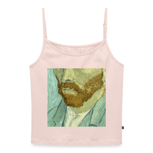 Vrouwen spaghetti-tanktop - poederroze