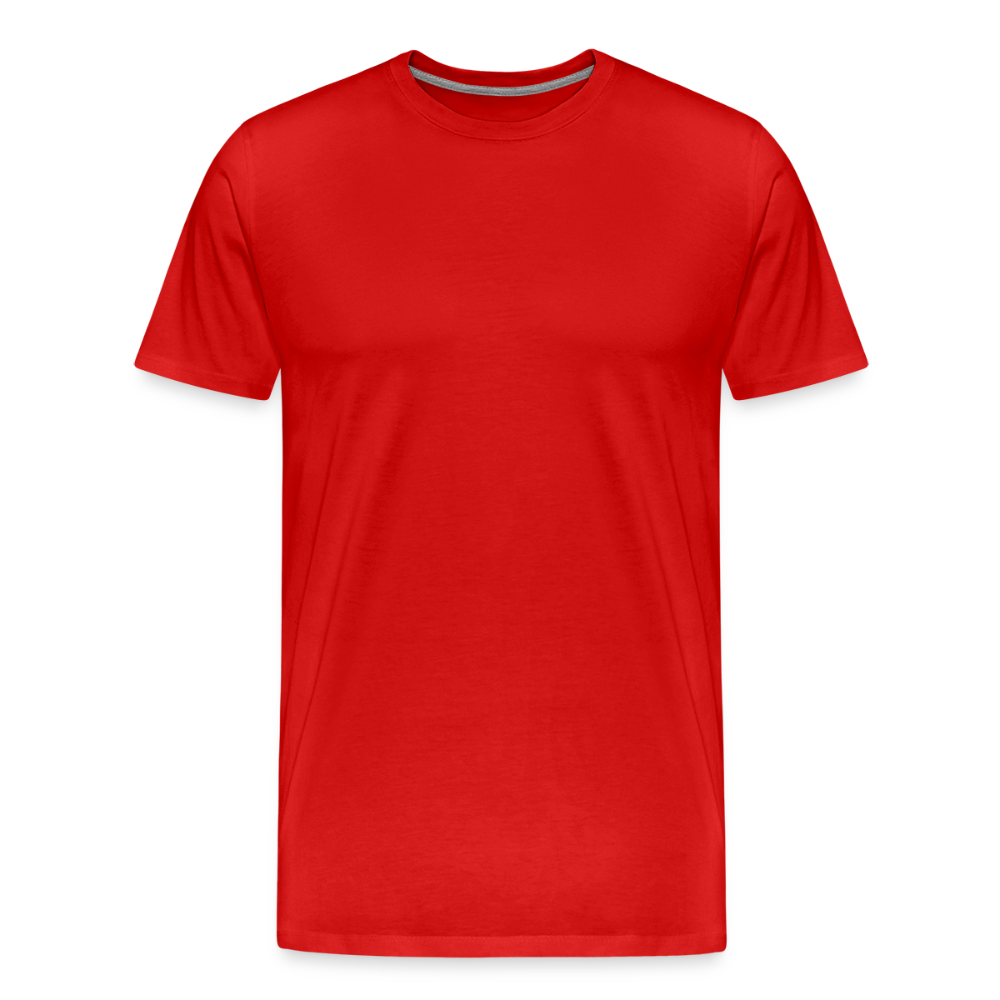 Mannen premium biologisch T-shirt - rood