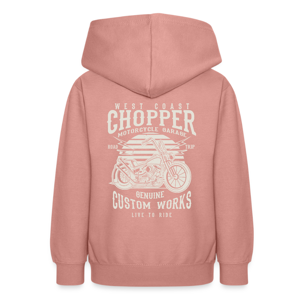 Teenager hoodie - altrosa