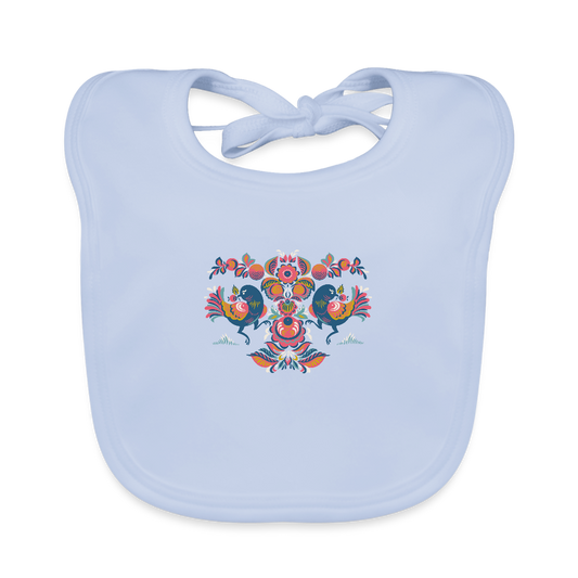 Bio-slabbetje voor baby's - sky blue