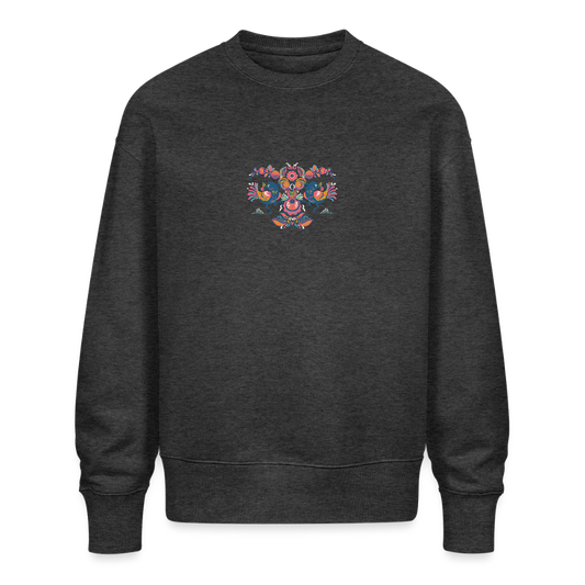 Stanley/Stella Uniseks oversize bio-sweater RADDER - donkergrijs gemêleerd