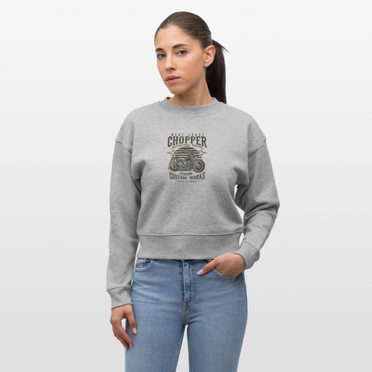 Stanley/Stella Cropped vrouwen bio sweatshirt CROPSTER - grijs gemêleerd