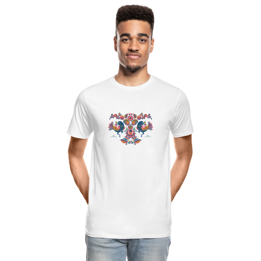 Mannen premium biologisch T-shirt - wit