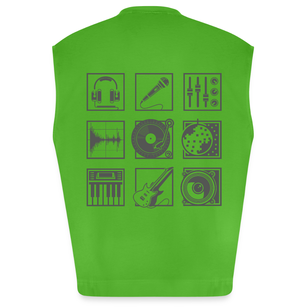 Heavyweight oversized organic tanktop made in EU Unisex - Apple Neon