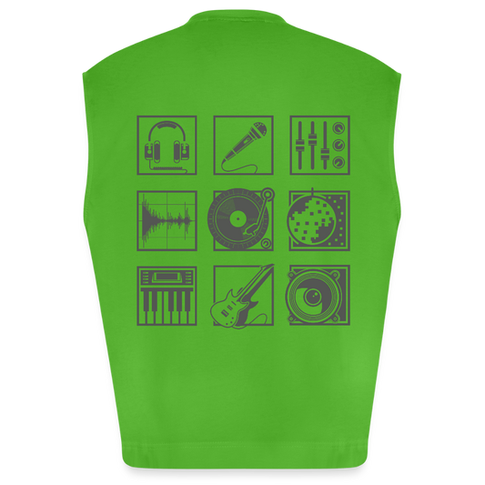 Heavyweight oversized organic tanktop made in EU Unisex - Apple Neon