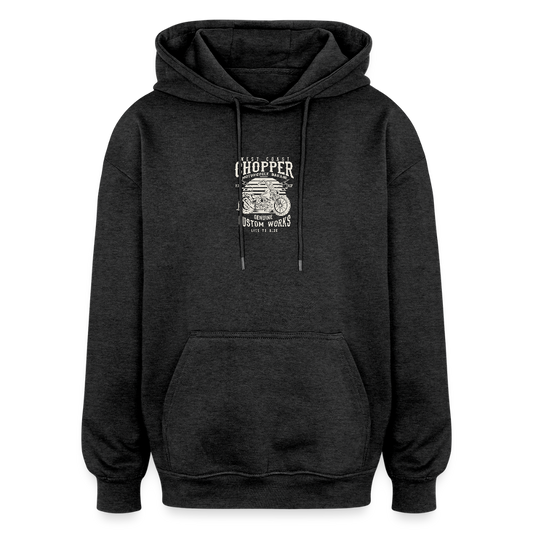 Oversized uniseks hoodie - houtskool