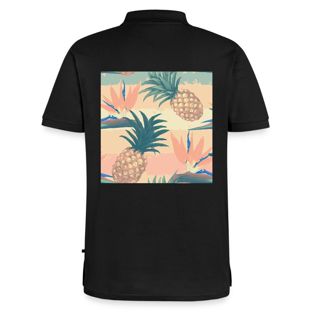 Mannen Premium Bio Poloshirt - zwart
