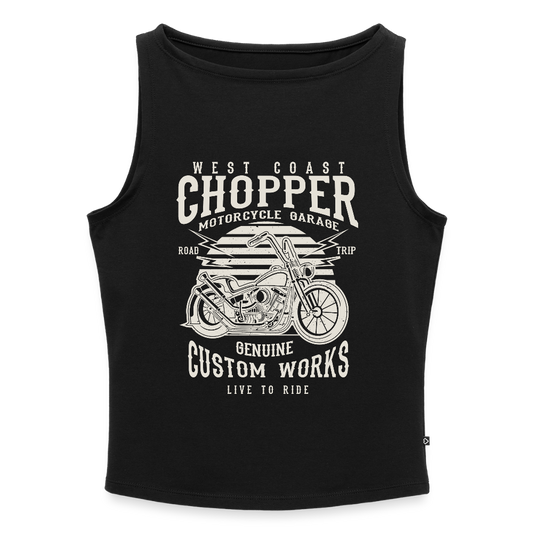 Vrouwen tanktop met U-hals - zwart