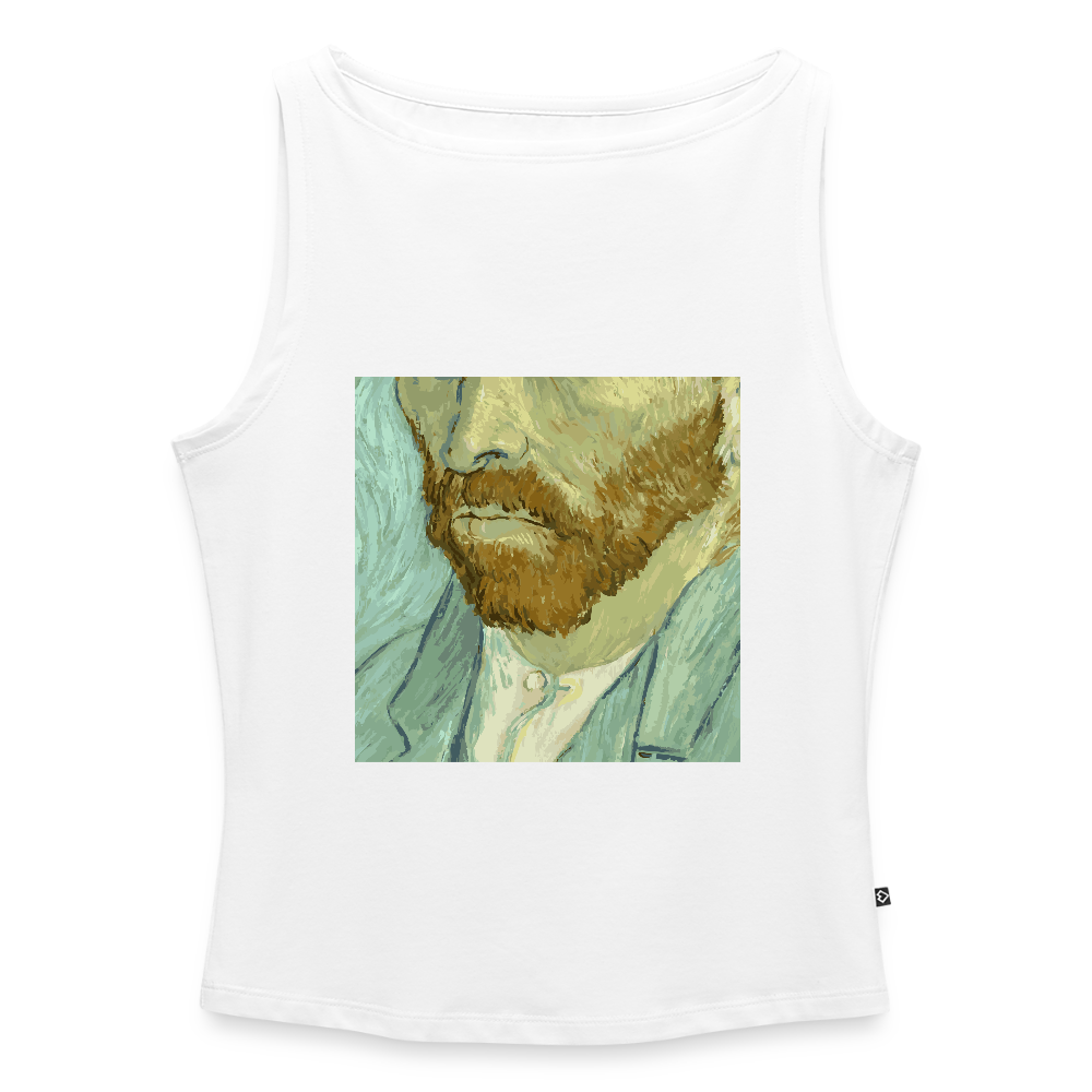 Vrouwen tanktop met U-hals - wit