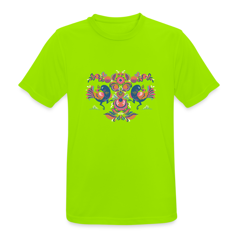 Mannen T-shirt ademend actief - neongroen