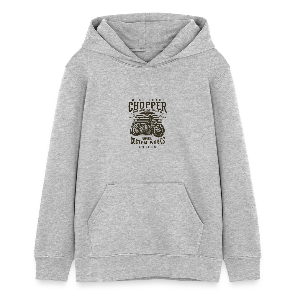 Stanley/Stella Tiener bio-hoodie Mini Cruiser - grijs gemêleerd