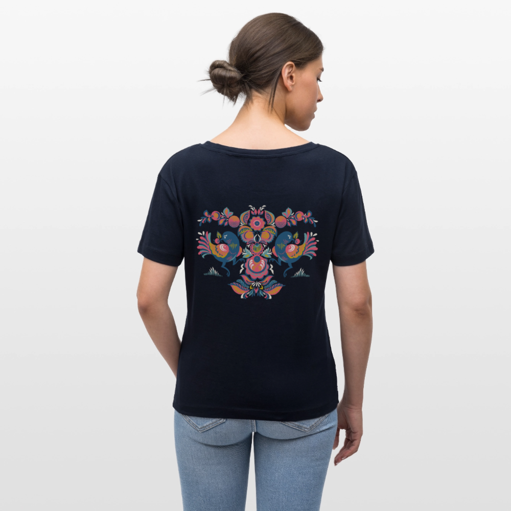 Stanley/Stella Relaxed vrouwen bio-T-shirt met ronde hals SERENA - marine