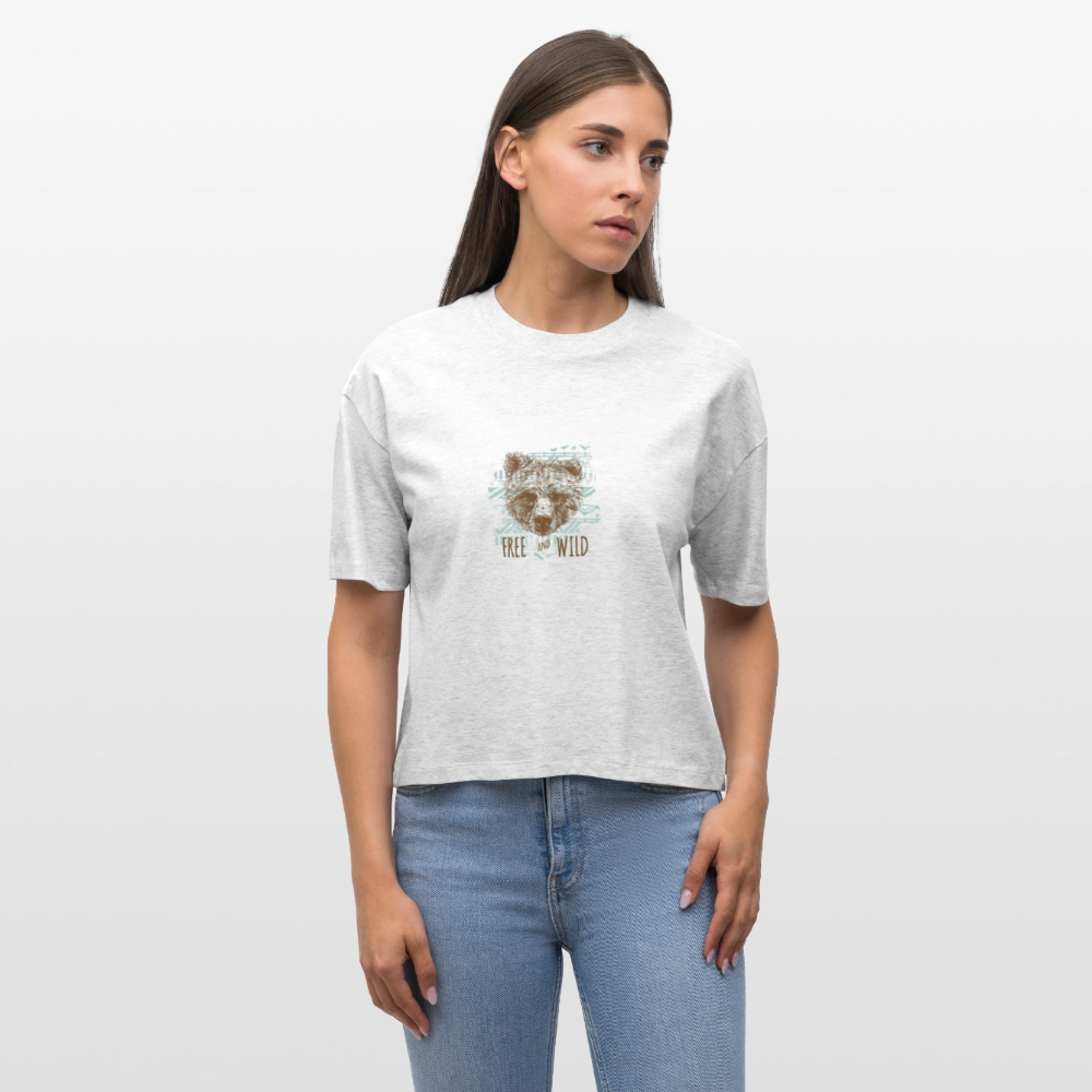 Stanley/Stella Vrouwen Boxy bio-T-shirt Nova - heather wit