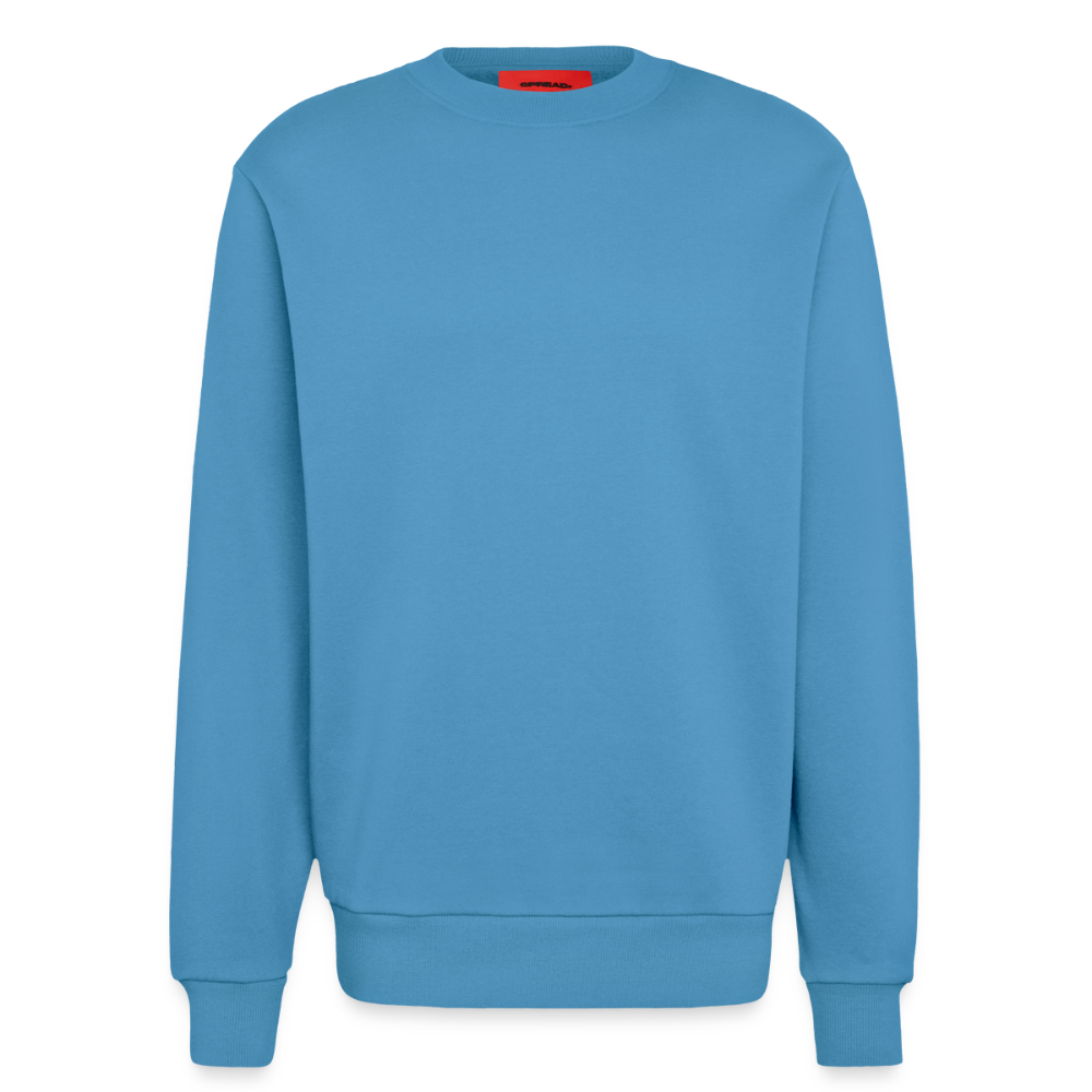 Organic relaxed crewneck made in EU -  Sol Blue