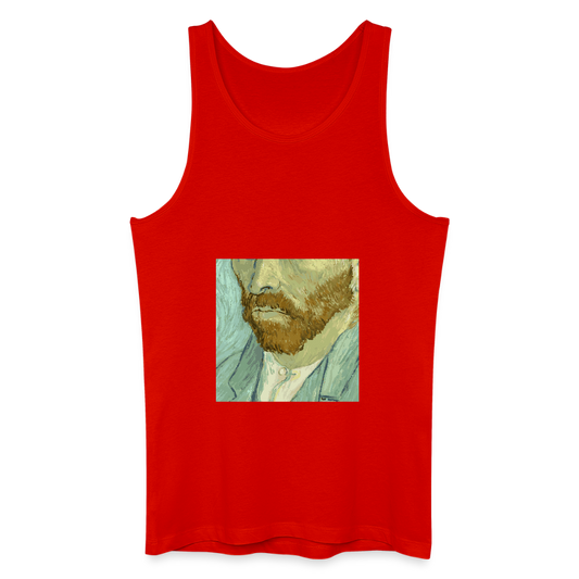 Mannen bio tanktop - rood