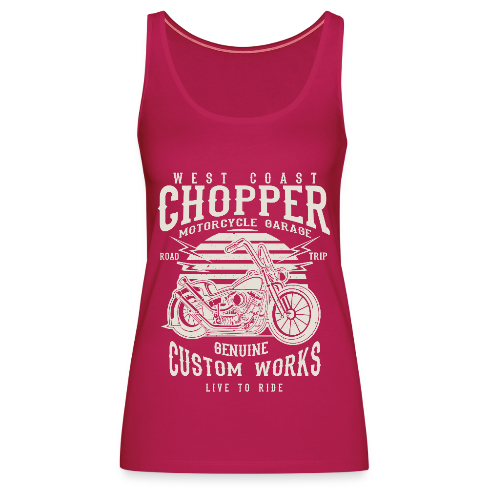 Vrouwen Premium tank top - donker roze