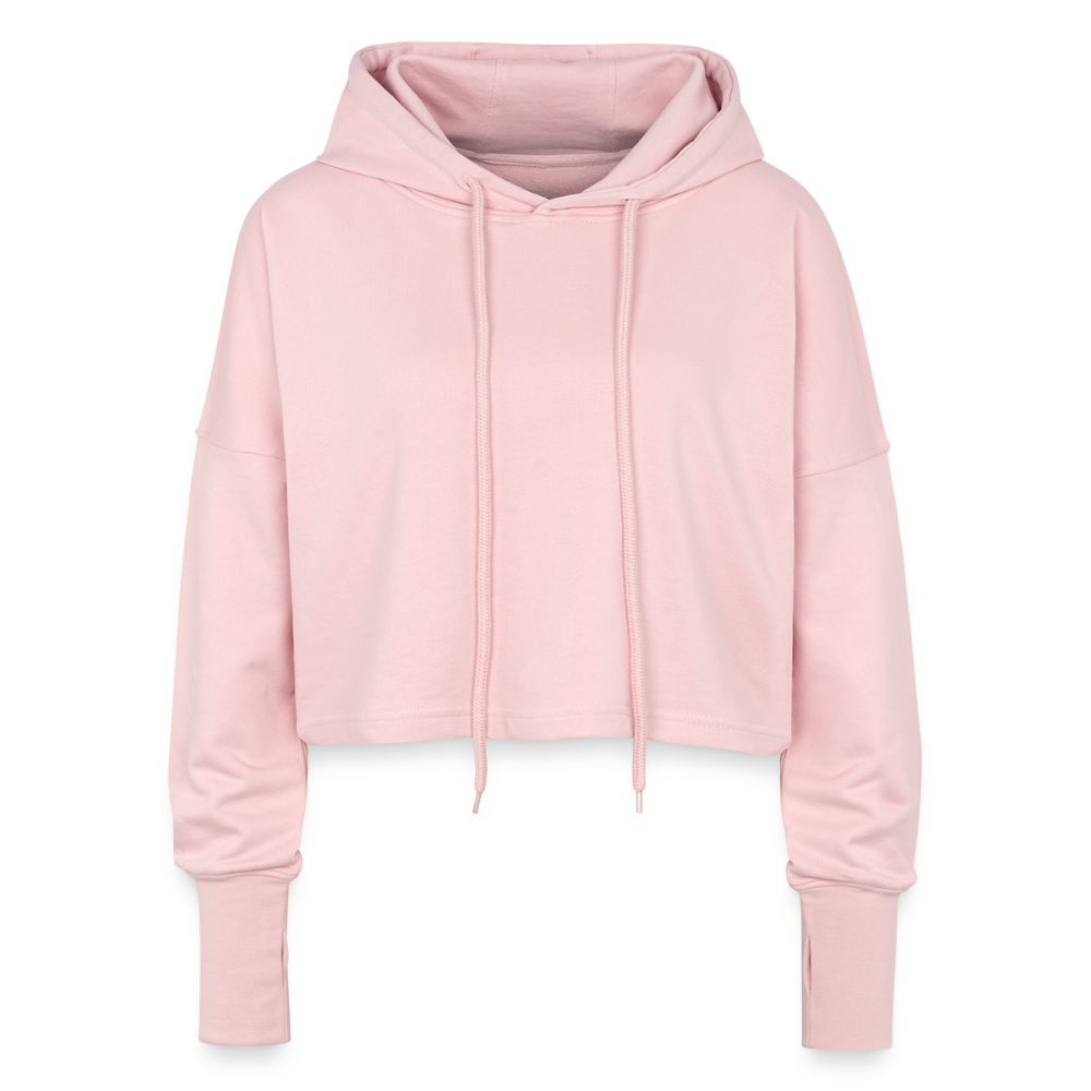 Cropped vrouwen hoodie - light roze