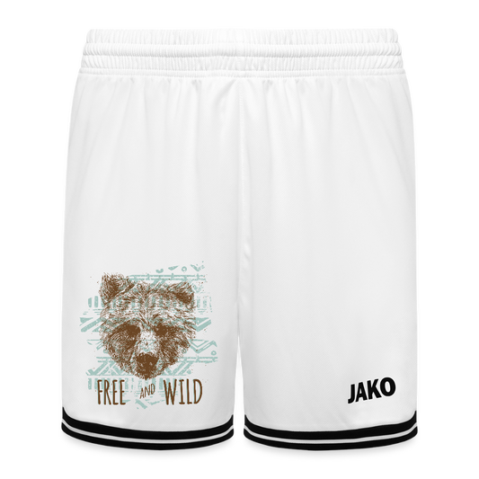 JAKO Kinderbasketbalshort Center 2.0 - wit/zwart