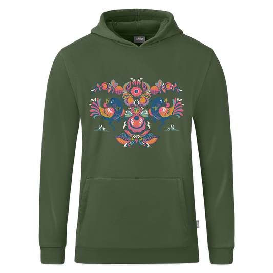 JAKO Kinderhoodie Organic - dennengroen