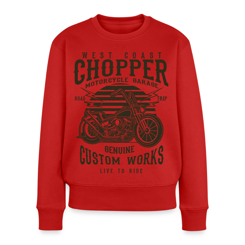 Vrouwen premium sweater - rood