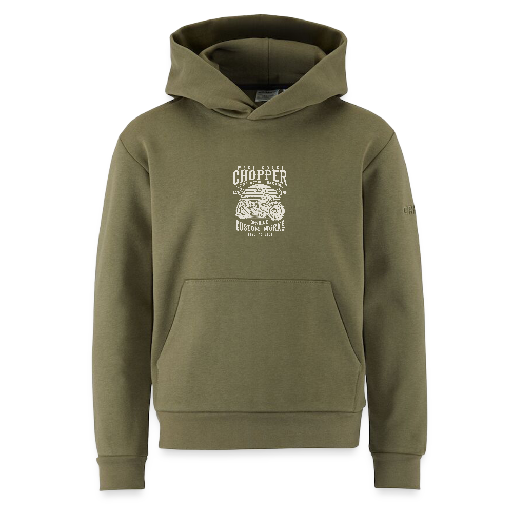 CRAFT Community 2.0 tieners hoodie - mosgroen