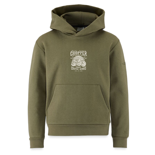 CRAFT Community 2.0 tieners hoodie - mosgroen