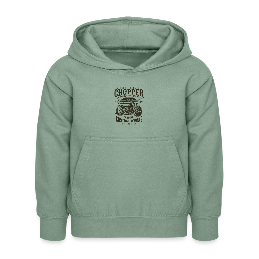 Kinderhoodie - grijsgroen