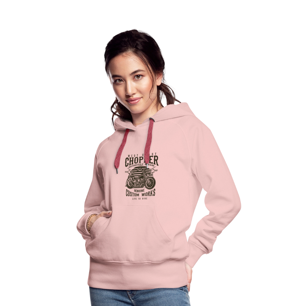 Vrouwen Premium hoodie - kristalroze