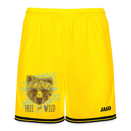JAKO basketbalshort Center 2.0 - geel/zwart