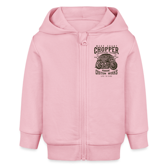Stanley/Stella Bio zip-hoodie BABY CONNECTOR - lichtroze