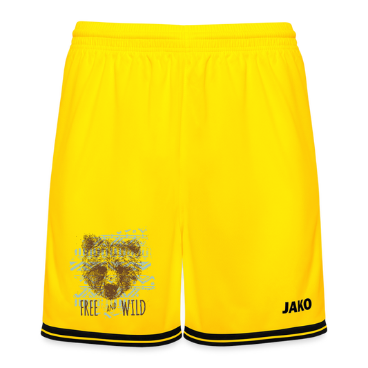 JAKO basketbalshort Center 2.0 - geel/zwart