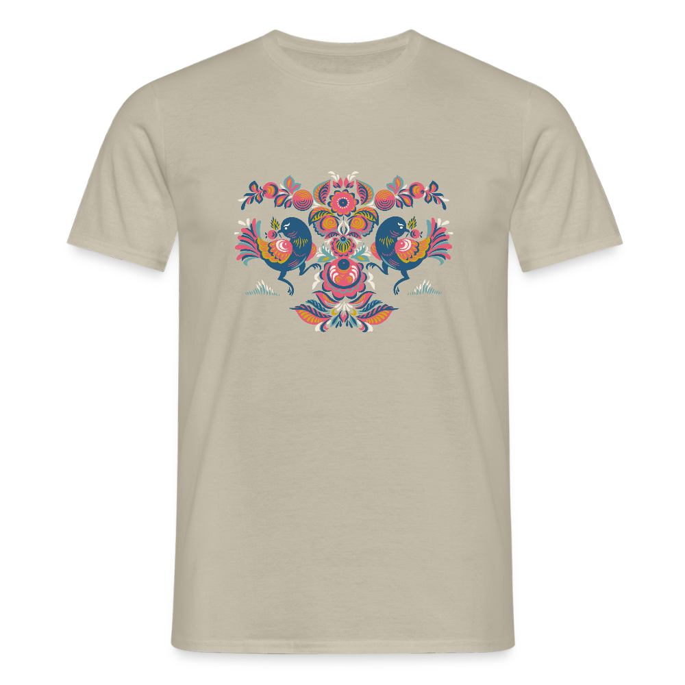 Mannen T-shirt - zandbeige