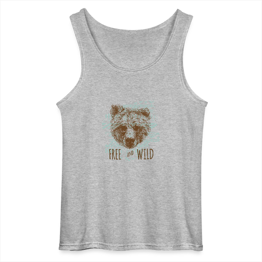 Gildan mannen tanktop - grijs gemêleerd